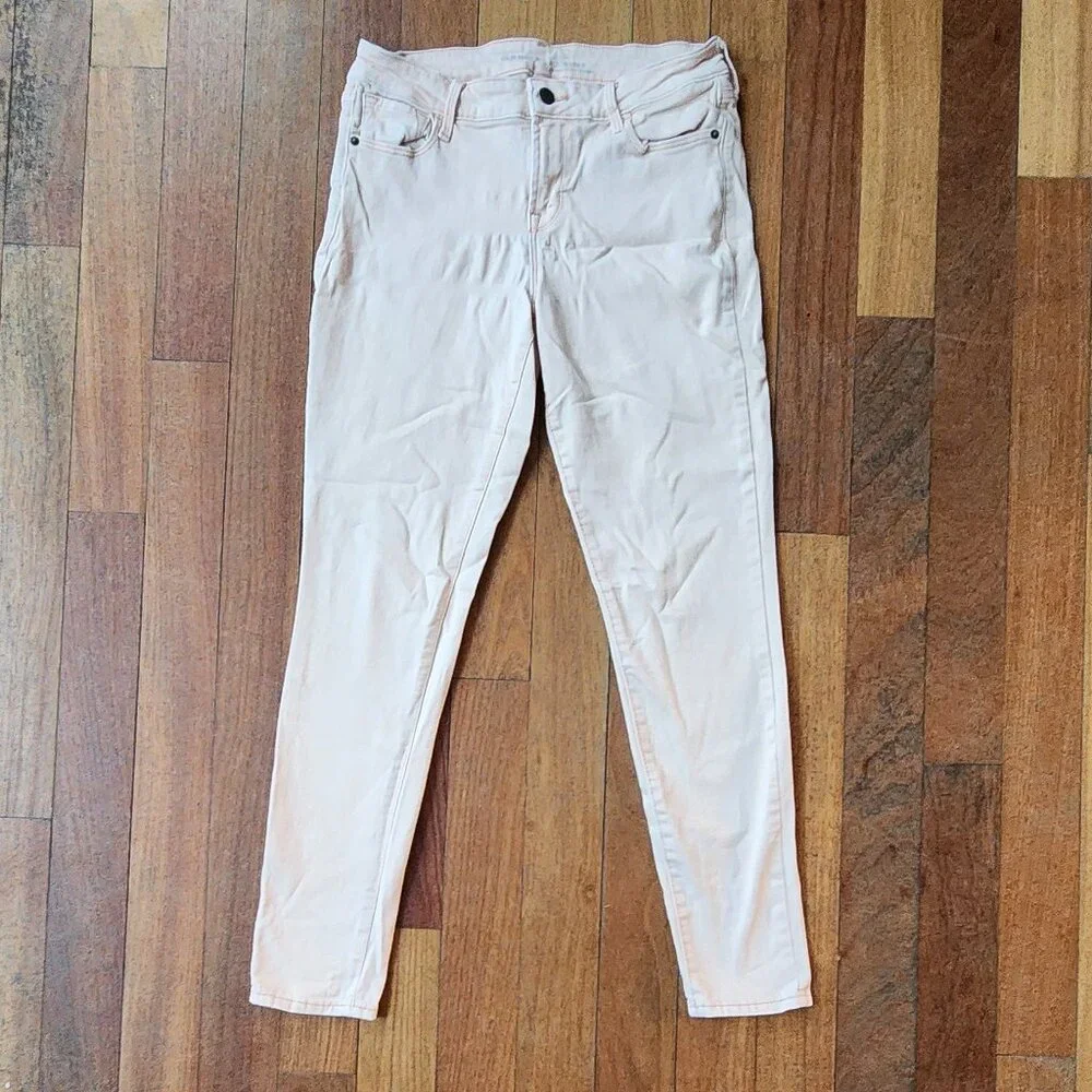 Old Navy Pale Pink Rock Star High Rise Skinny Jeans Size 6